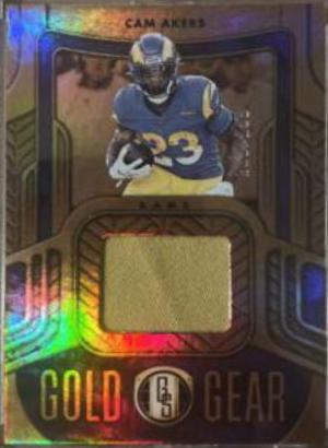 Cam Akers #GG-CAM Football Cards 2022 Panini Gold Standard Gear