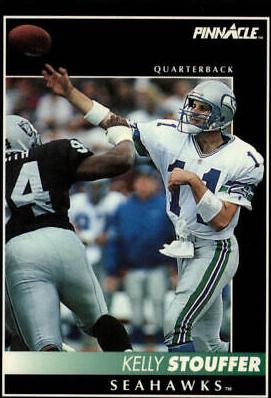 Kelly Stouffer #12 Football Cards 1992 Pinnacle