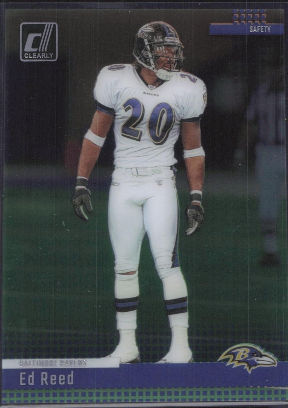 Ed Reed #8 Football Cards 2024 Clearly Donruss Retro 2004
