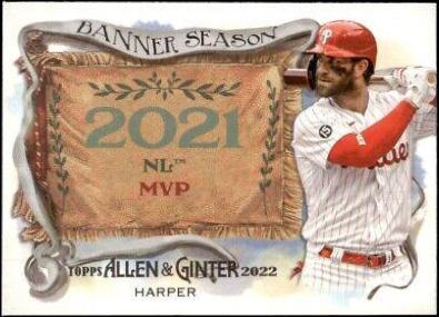 Bryce Harper #BS-46 Baseball Cards 2022 Topps Allen & Ginter Banner Seasons