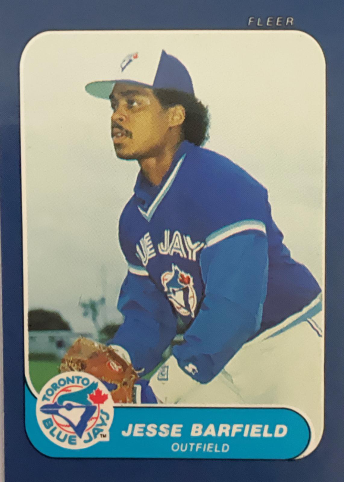 Jesse Barfield #12 Baseball Cards 1986 Fleer Mini