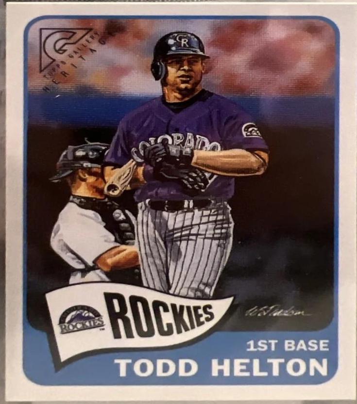 Todd Helton #GH1 Baseball Cards 2001 Topps Gallery Heritage