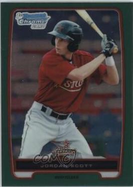 Jordan Scott #BCP145 2012 Bowman Chrome Baseball Prospects