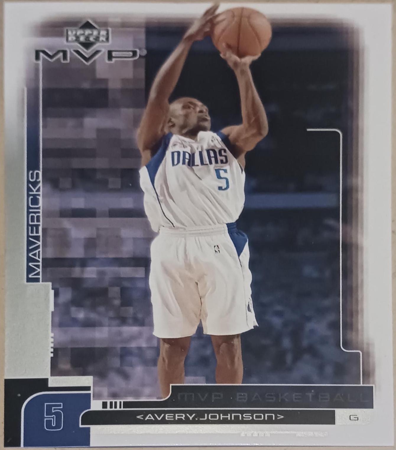 Avery Johnson #39 Basketball Cards 2002 Upper Deck MVP