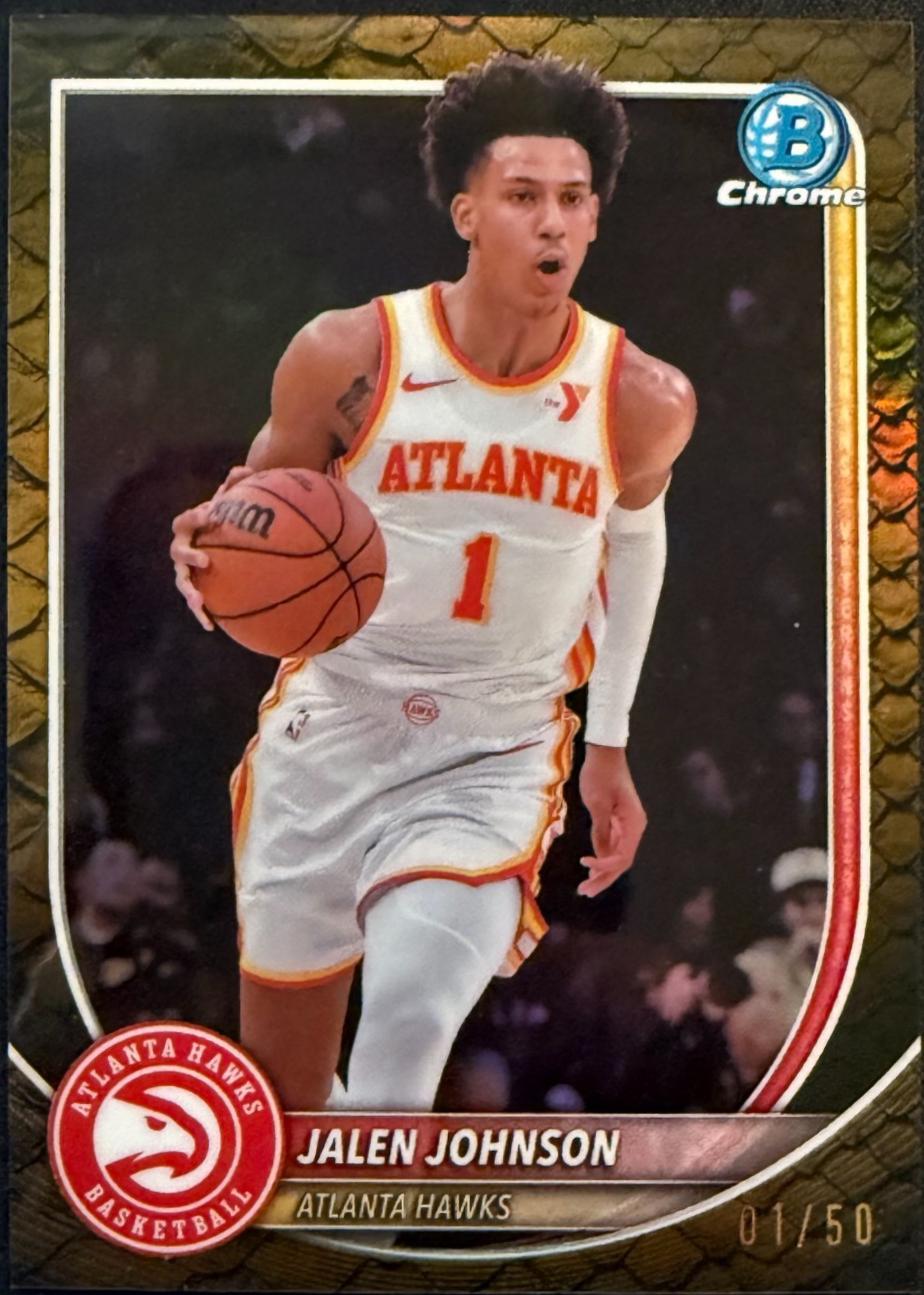 Jalen Johnson [Reptilian Gold Refractor] #BCV-85