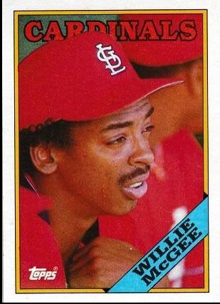 Willie McGee #160 Baseball Cards 1988 Topps