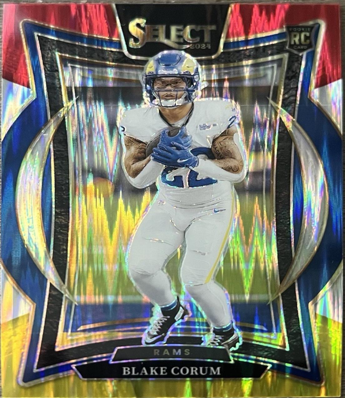 Blake Corum [Red Yellow Prizm Shock] #9 Prices | 2024 Panini