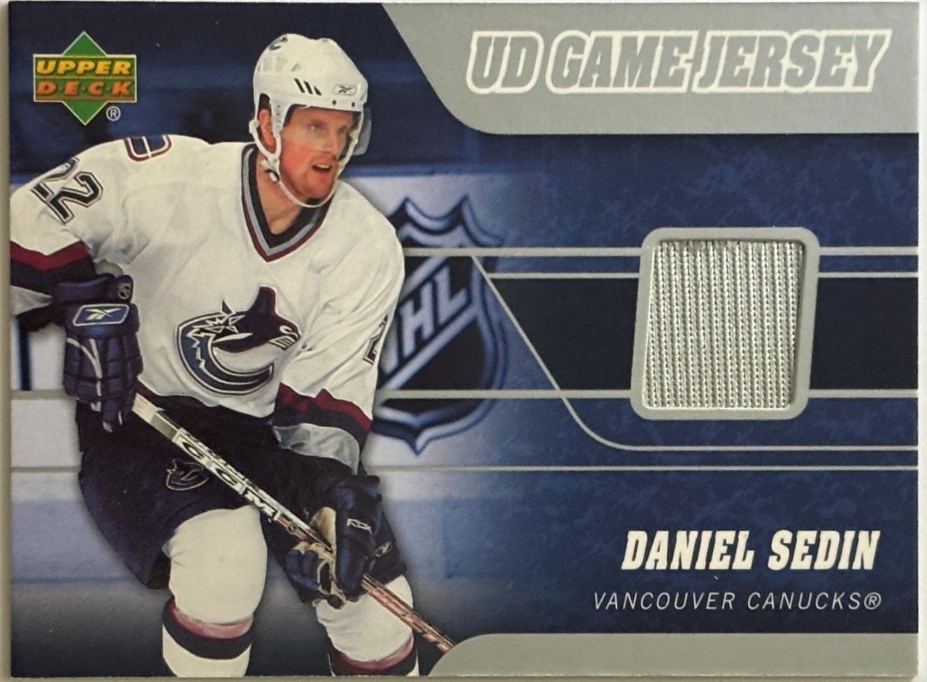 Daniel Sedin #J2-DS 2006 Upper Deck Game Jersey Hockey