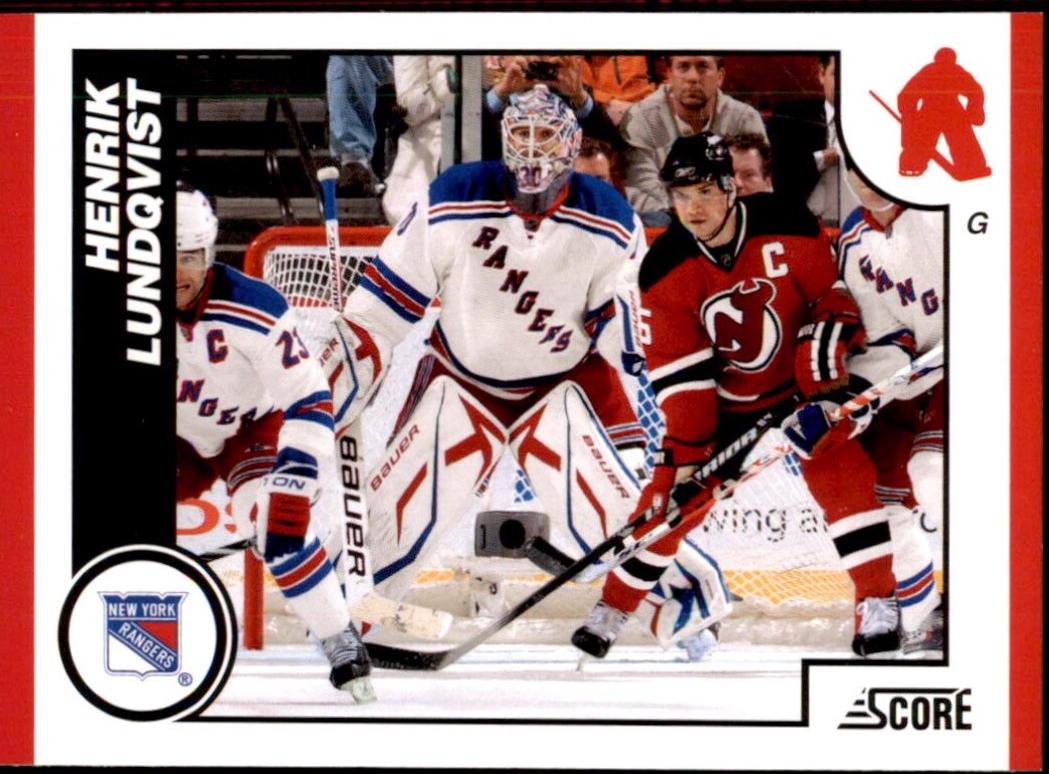 Henrik Lundqvist #335 Hockey Cards 2010 Panini Score