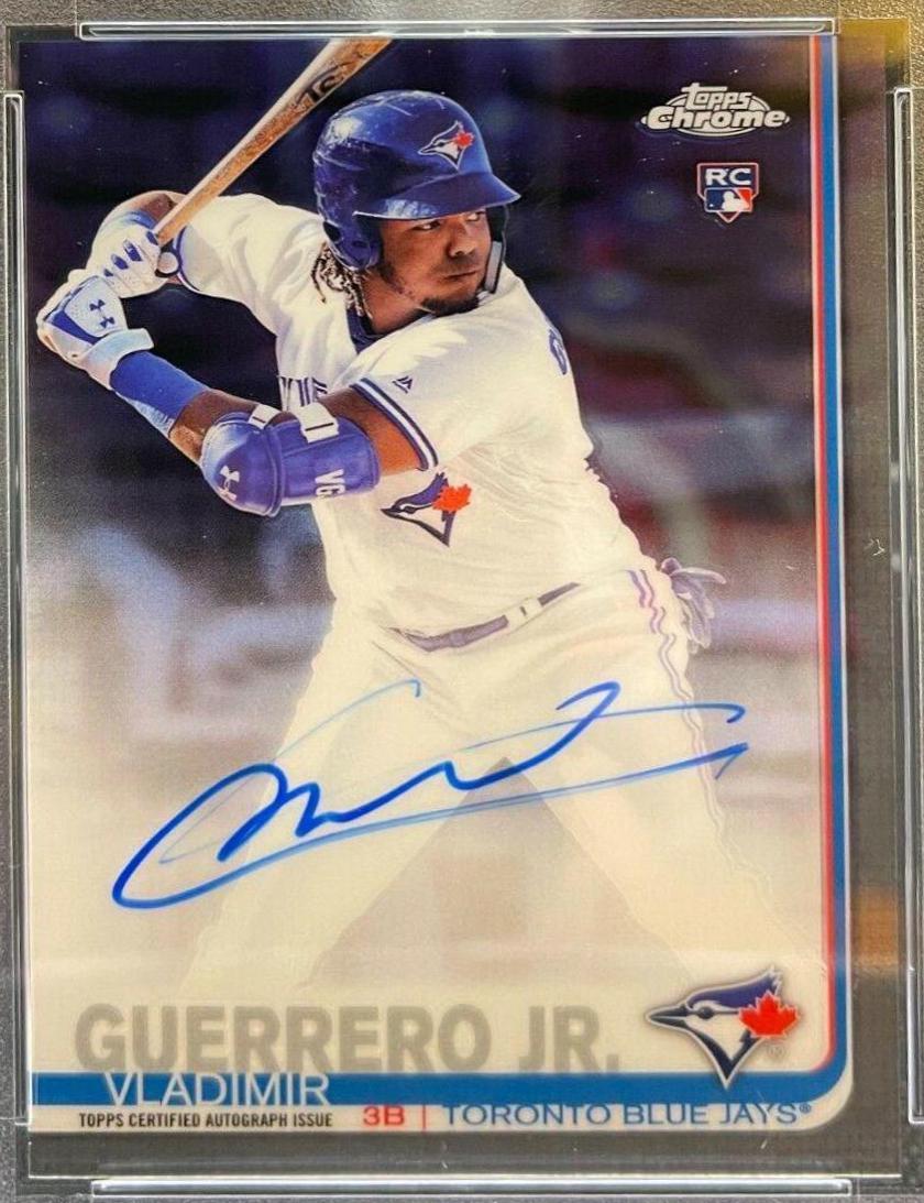 Vladimir Guerrero Jr. #RA-VGJ Baseball Cards 2019 Topps Chrome Rookie Autographs