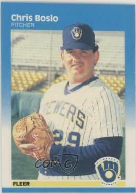 Chris Bosio #338 Baseball Cards 1987 Fleer