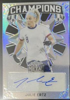 Julie Ertz #C-JE1 Soccer Cards 2022 Leaf Metal Champions Autographs