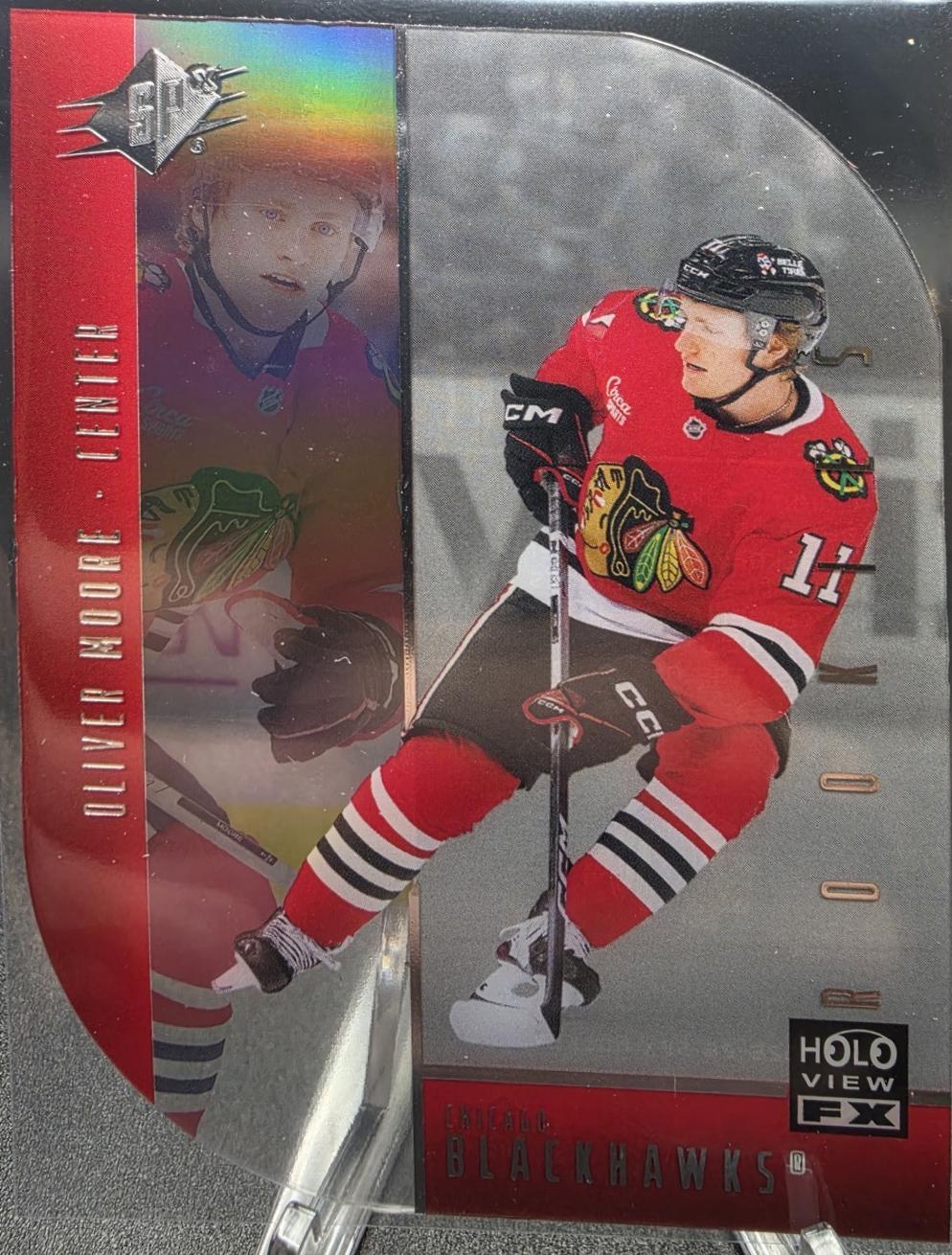 Oliver Moore #HV-35 2025-26 SPx Hockey Holoview F/X