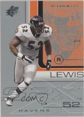 Ray Lewis #8 Football Cards 2001 Spx