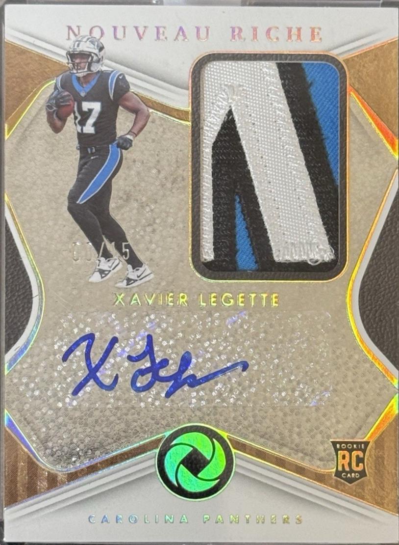 Xavier Legette #NRP-XLE 2024 Panini Gold Standard Nouveau Riche Patch Autographs Football
