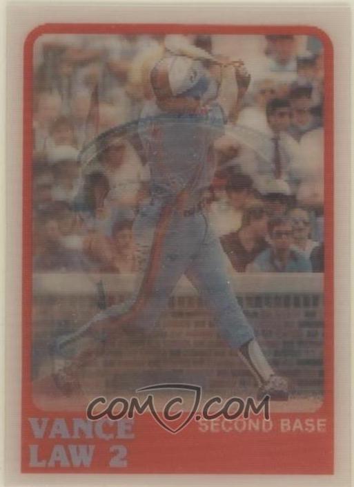 Vance Law #41 Baseball Cards 1988 Sportflics