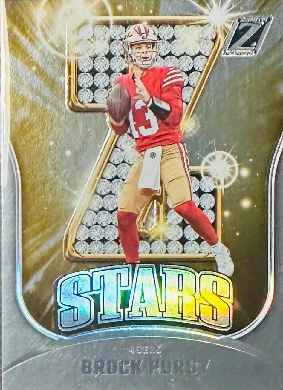 Brock Purdy #4 Football Cards 2023 Panini Zenith Z-Stars