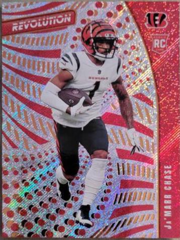 Ja'Marr Chase #REV-15 Football Cards 2021 Panini Chronicles Revolution