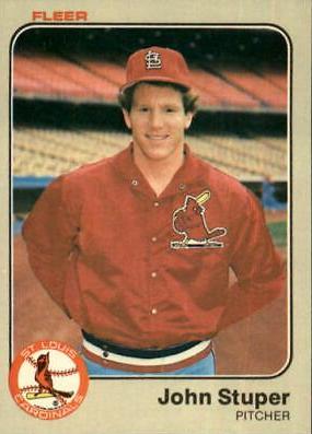 John Stuper #23 Baseball Cards 1983 Fleer