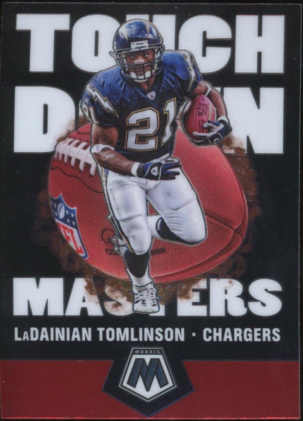 LaDainian Tomlinson #TM14 Football Cards 2020 Panini Mosaic Touchdown Masters