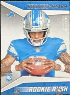 Jameson Williams #RR-9 Football Cards 2022 Panini Rookies & Stars Rookie Rush