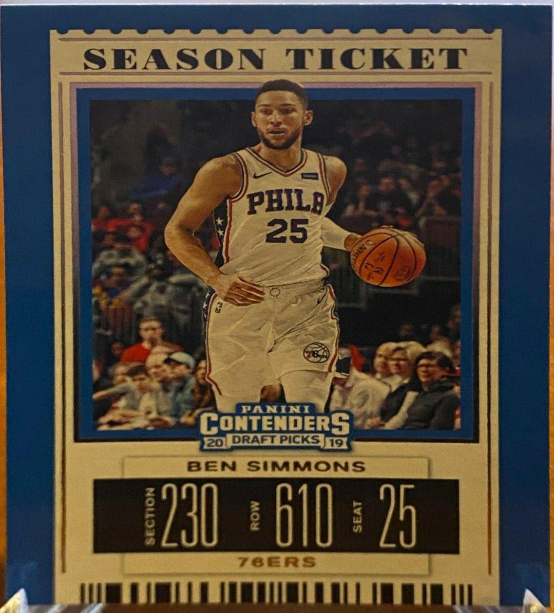 Ben Simmons #3 Basketball Cards 2019 Panini Contenders Draft Picks