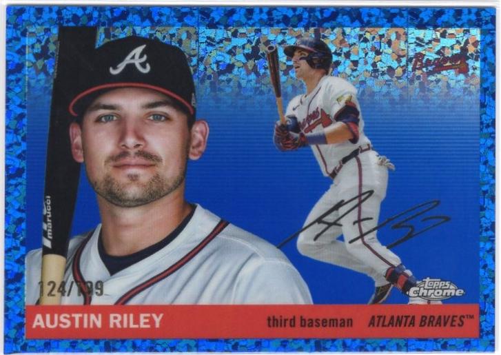 2025 Austin Riley [Blue Mini-Diamond Refractor] #20