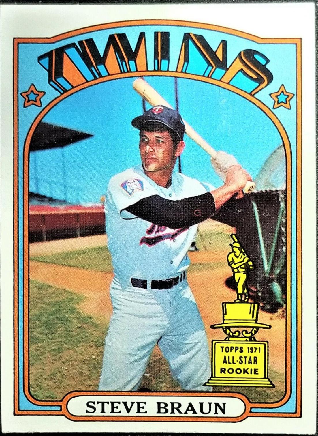 Steve Braun #244 Baseball Cards 1972 Topps