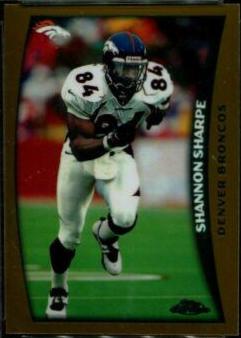 Shannon Sharpe #8 Football Cards 1998 Topps Chrome