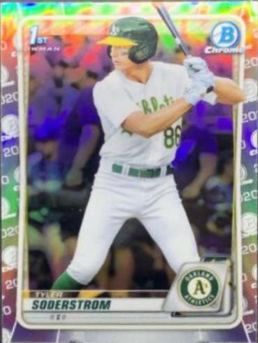 Tyler Soderstrom #BD-119 Baseball Cards 2020 Bowman Draft Chrome