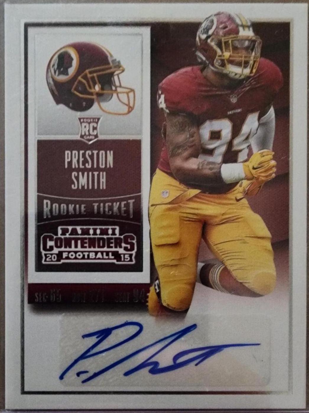 Preston Smith [Autograph Playoff Ticket] #163