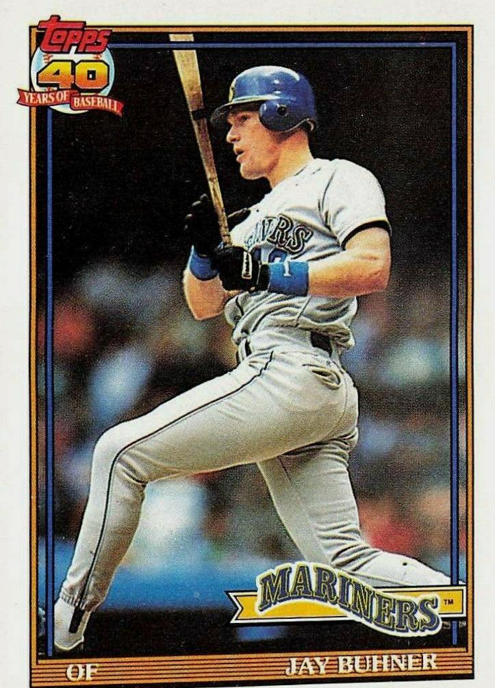 Jay Buhner #154 Baseball Cards 1991 Topps