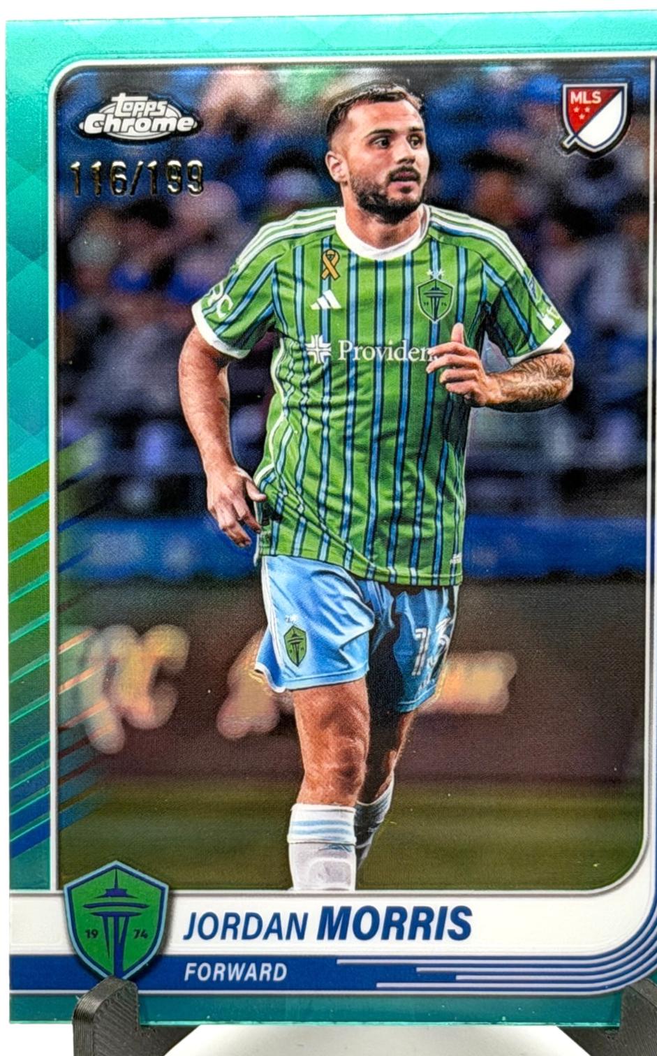 Jordan Morris [Aqua Refractor] #125