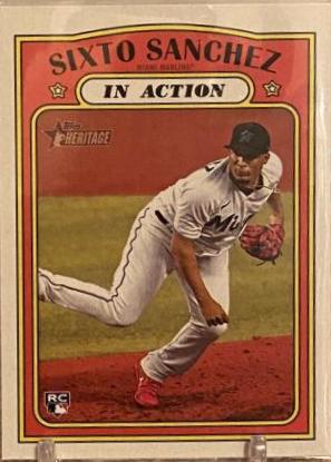 Sixto Sanchez #16 Baseball Cards 2021 Topps Heritage