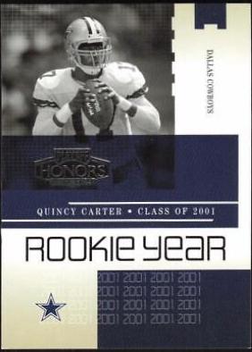 Quincy Carter #RY-14 Football Cards 2004 Playoff Honors Rookie Year
