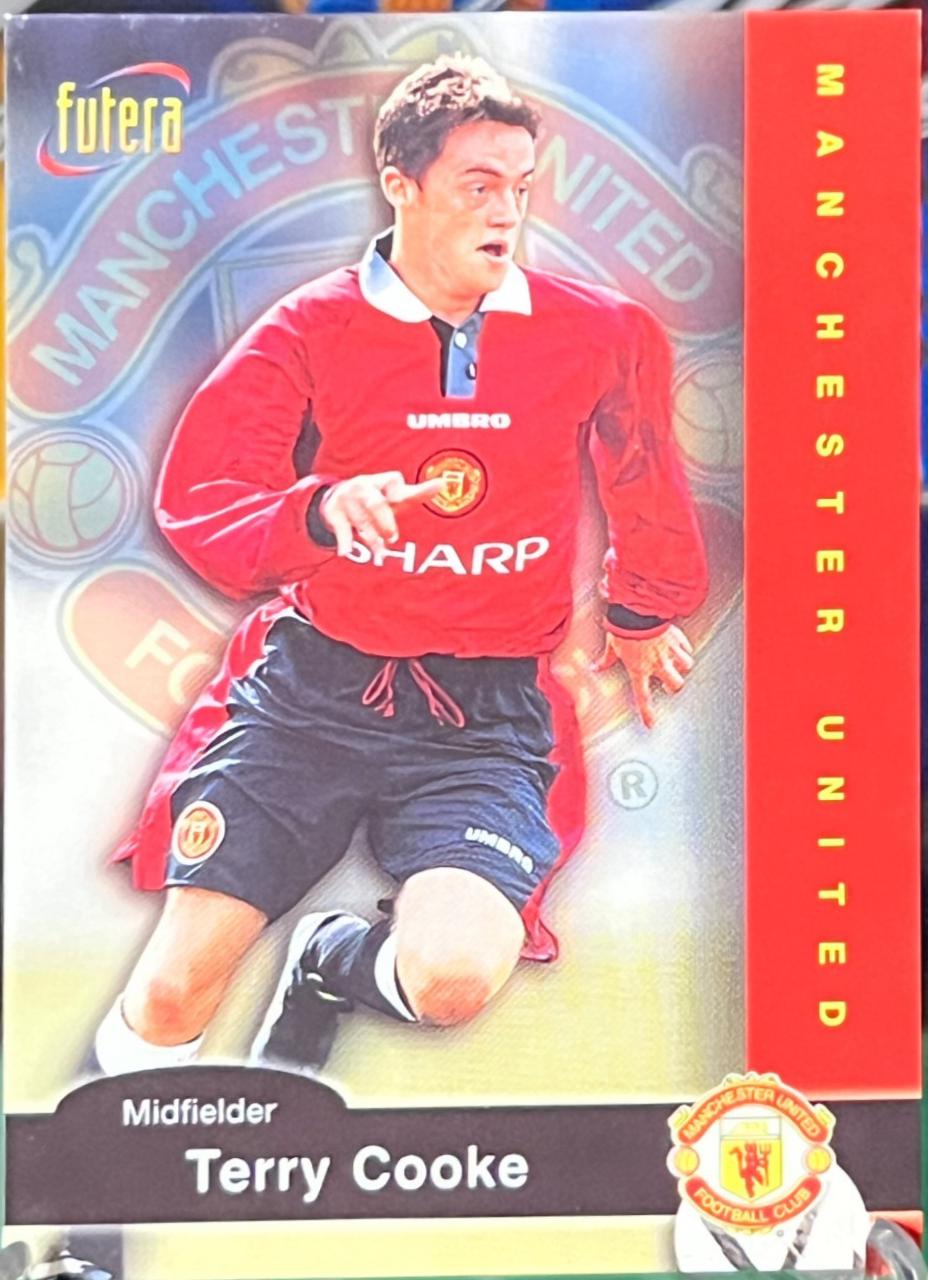 Terry Cooke #25 1997 Futera Manchester United Soccer