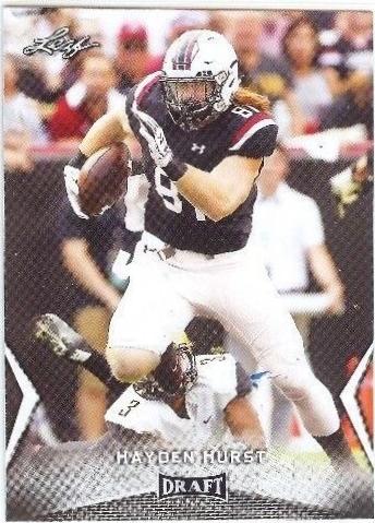 Hayden Hurst #24 Football Cards 2018 Leaf Draft