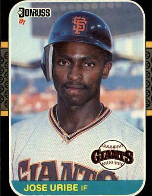 Jose Uribe #436 Baseball Cards 1987 Donruss