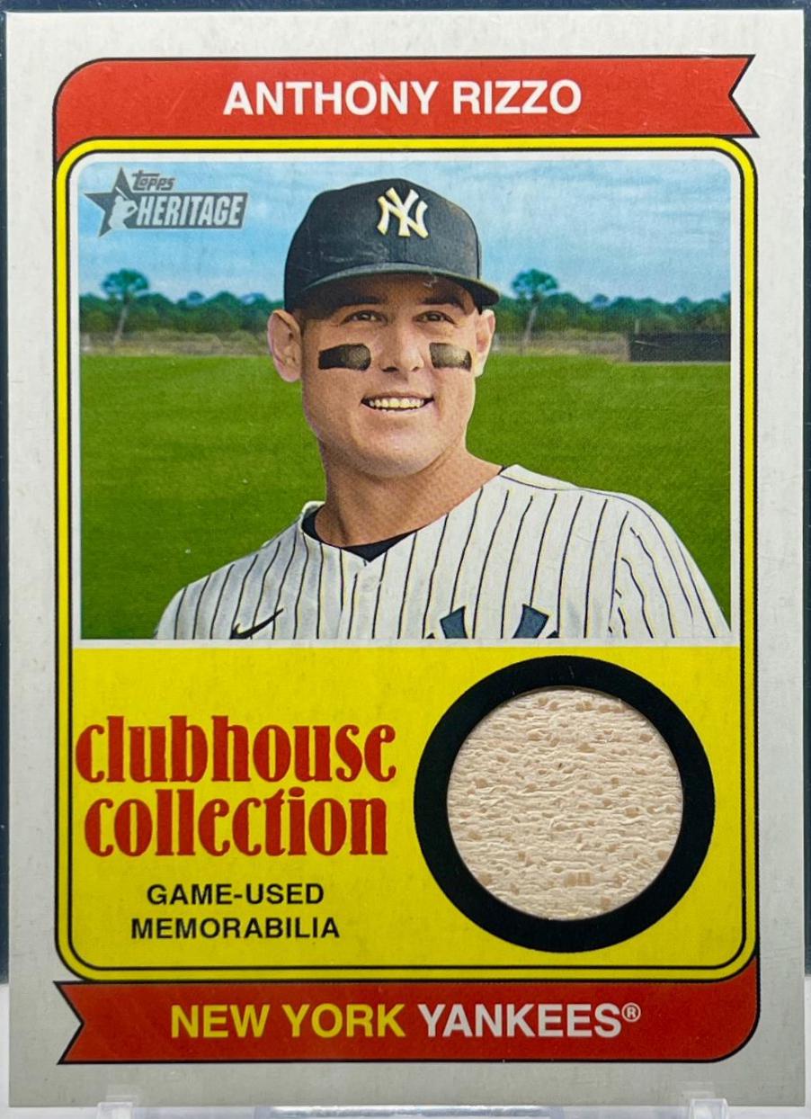 Anthony Rizzo #CCR-AR Baseball Cards 2023 Topps Heritage Clubhouse Collection Relics