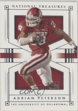 Adrian Peterson #3 Football Cards 2016 Panini National Treasures Collegiate