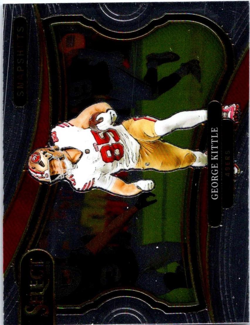 George Kittle #3 Football Cards 2024 Panini Select Snapshots