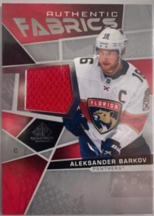 Aleksander Barkov #AF-AB Hockey Cards 2021 SP Game Used Authentic Fabrics