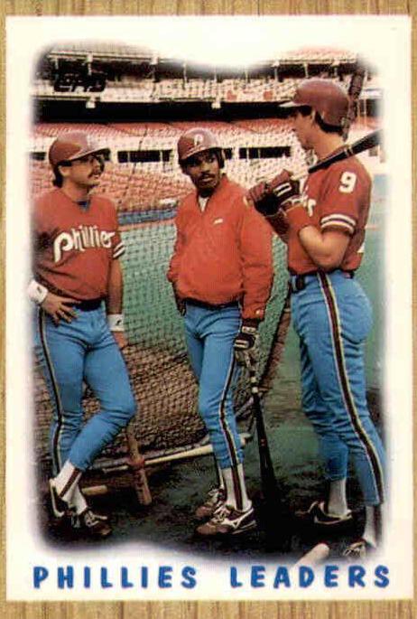 Phillies Leaders #481 1987 Topps Tiffany Baseball