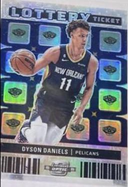 Dyson Daniels #8 Basketball Cards 2022 Panini Contenders Optic Lottery Ticket