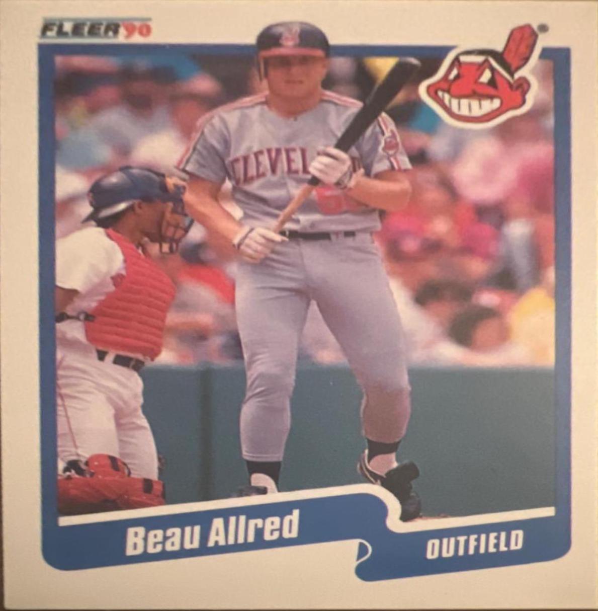 Beau Allred #U-88 Baseball Cards 1990 Fleer Update