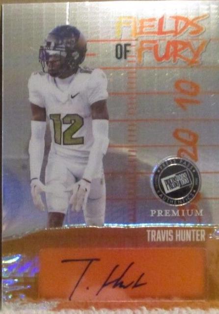 Travis Hunter #FF-TH1 2024 Press Pass Premium Fields Of Fury Bronze Football