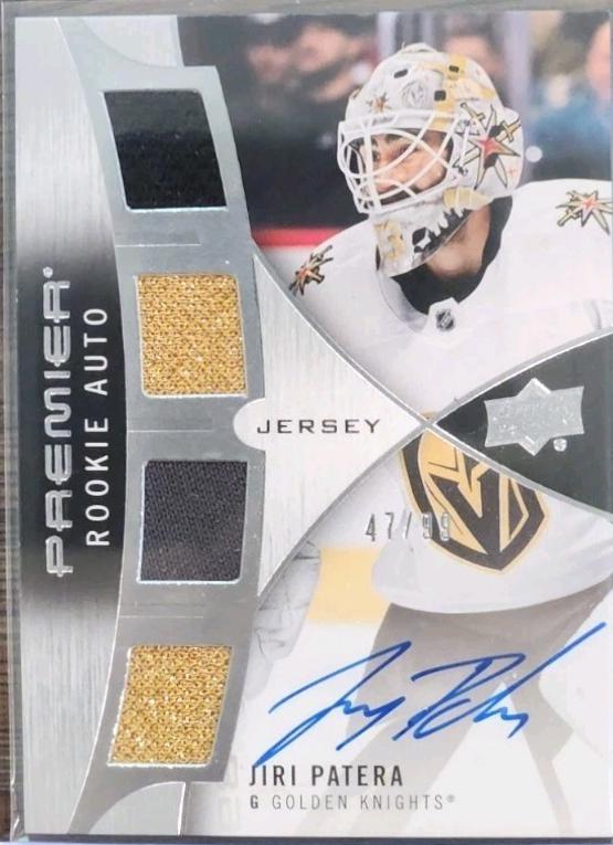 Jiri Patera #PRA-PA Hockey Cards 2023 Upper Deck Premier Rookie Auto Jersey