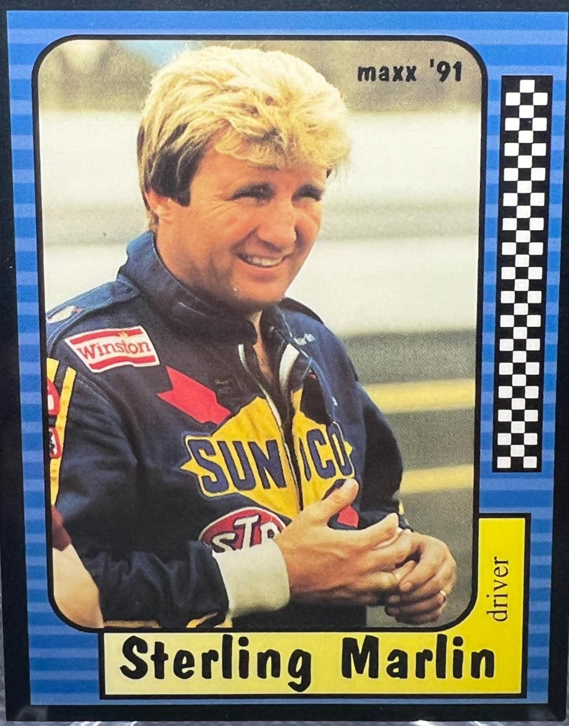 Sterling Marlin #22 Racing Cards 1991 Maxx