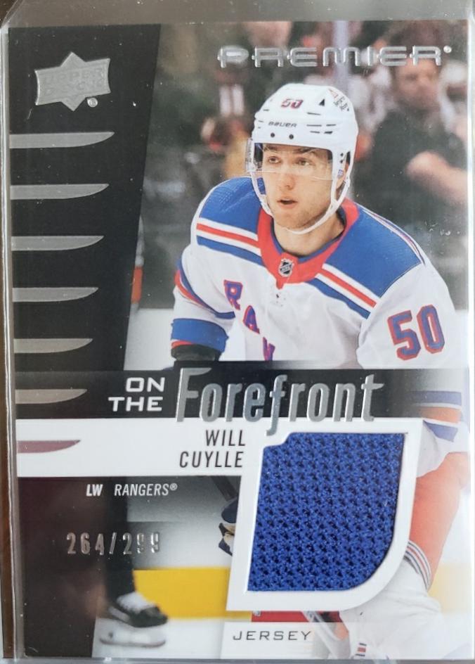 Will Cuylle #OFR-WC Hockey Cards 2023 Upper Deck Premier On the Forefront Jersey Rookie