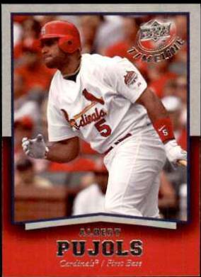Albert Pujols #20 Baseball Cards 2008 Upper Deck Timeline